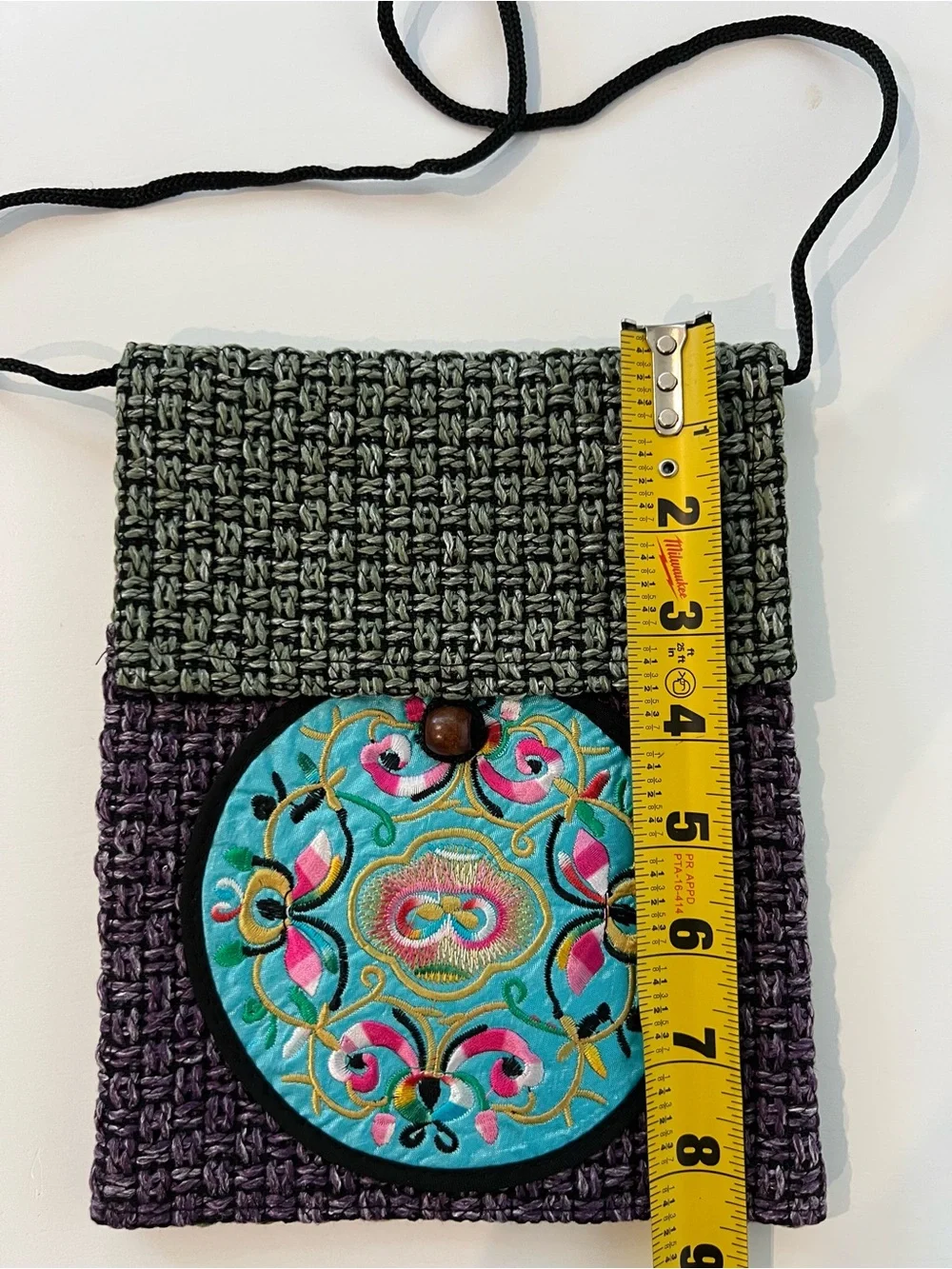 New Hand Made Embroidered Crossbody Bag from Hong Kong